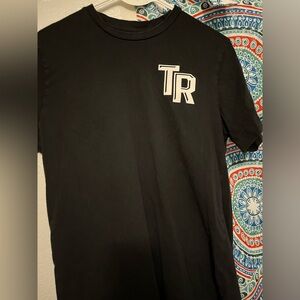 True Religion Black Tee with White Logo